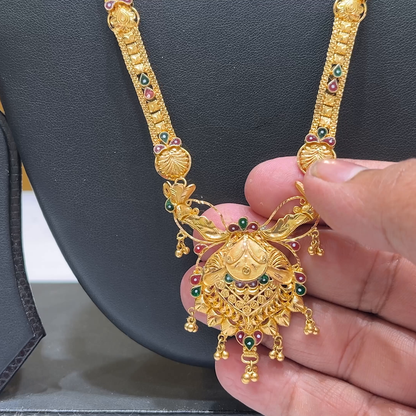 MUKUNDA JEWELLERS 25.225gms NECKLACE 22K Nakshi