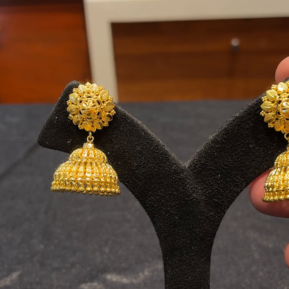 RS BROTHERS 12.164gms EARRINGS 22K Yellow Gold