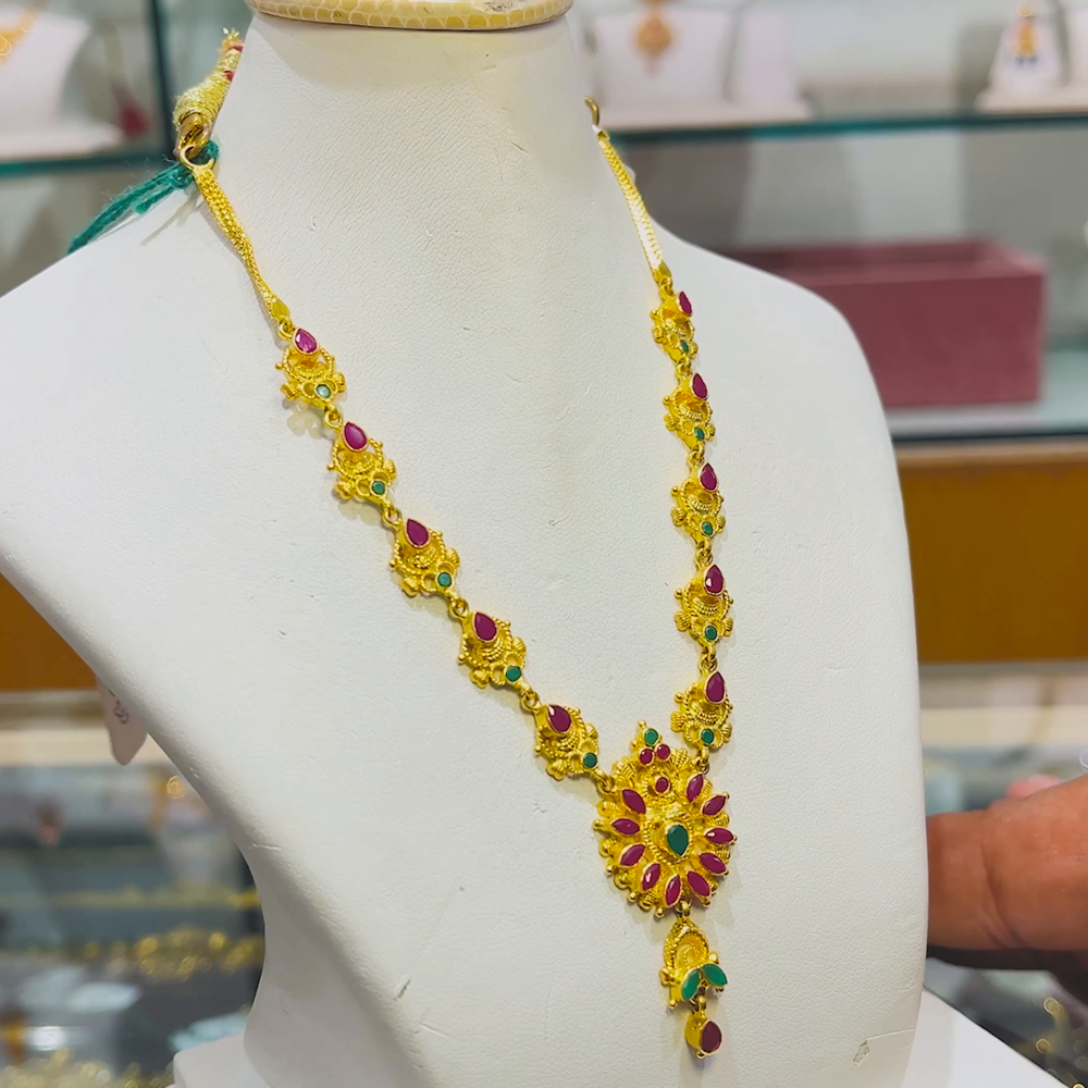 Anu Jewellers 10.271gms NECKLACE 22K Yellow Gold