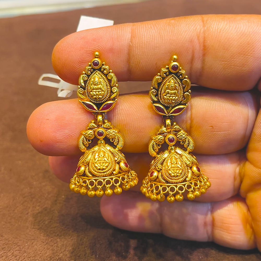 SRI RAM 11.516gms EARRINGS 22K Yellow Gold