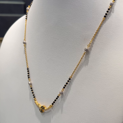 Anu Jewellers 5.776gms SHORT BLACK BEADS 22K Yellow Gold