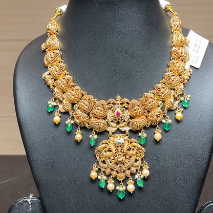 Chennai Shopping Mall 38.42gms NECKLACE 22K Antique