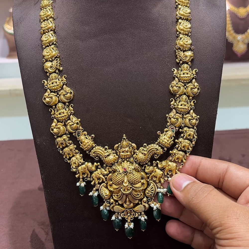 SwarnaKanchi 41.312gms HARAMS 22K Yellow Gold