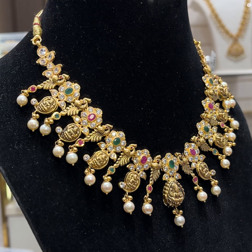 SOUTH INDIA 41.23gms NECKLACE 22K Yellow Gold