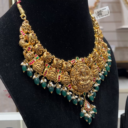 SOUTH INDIA 49.64gms NECKLACE 22K Yellow Gold