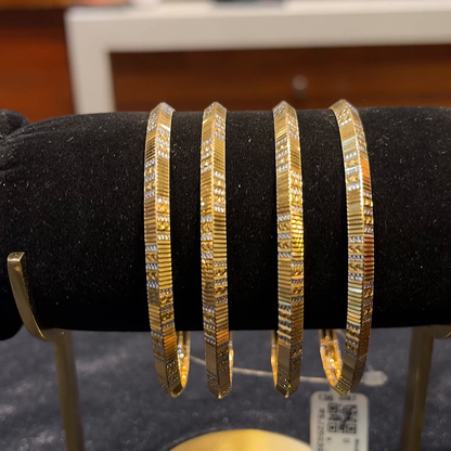 RS BROTHERS 44.829gms BANGLES 22K Yellow Gold