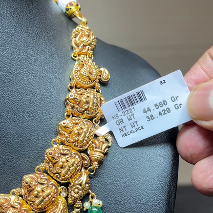 Chennai Shopping Mall 38.42gms NECKLACE 22K Antique