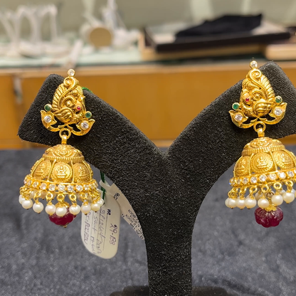 Anu Jewellers 22.068gms EARRINGS 22K Yellow Gold