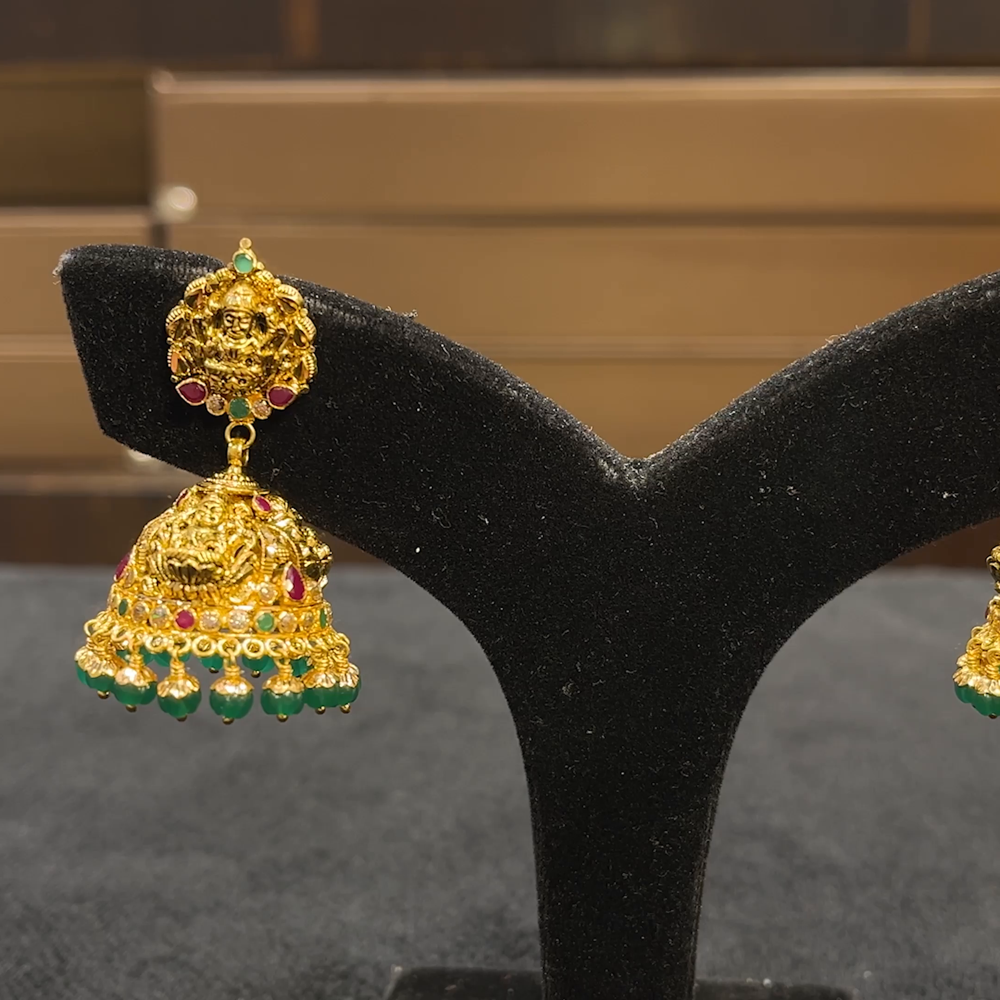 CHANDANA Brothers 21.595gms EARRINGS 22K Yellow Gold