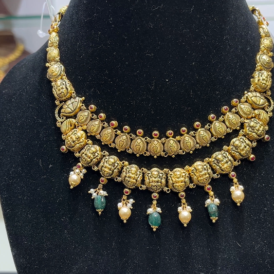 SwarnaKanchi 19.4gms NECKLACE 22K Yellow Gold