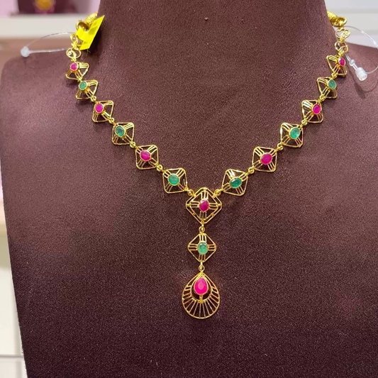 SwarnaKanchi 9.687gms NECKLACE 22K Yellow Gold