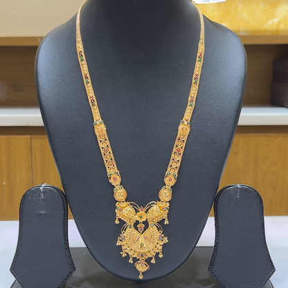 MUKUNDA JEWELLERS 32.864gms NECKLACE 22K Nakshi