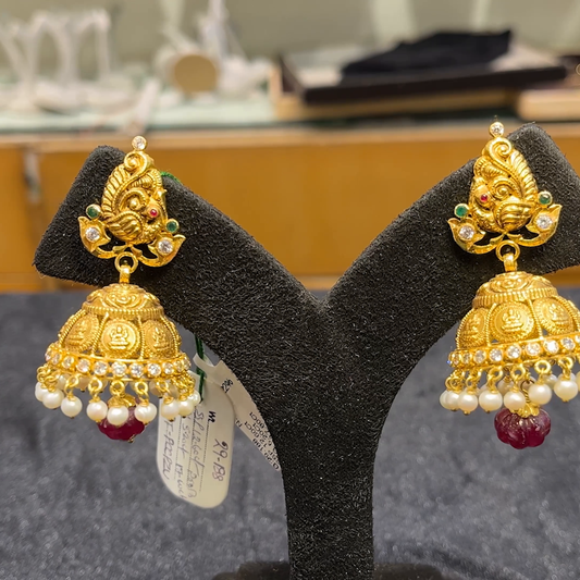 Anu Jewellers 22.068gms EARRINGS 22K Yellow Gold