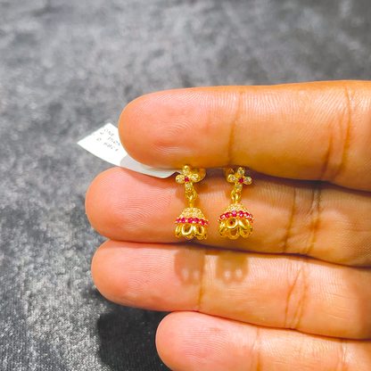 CMR 4.214gms EARRINGS 22K Yellow Gold