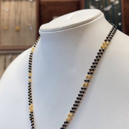 CMR 9.858gms SHORT BLACK BEADS 22K Nakshi