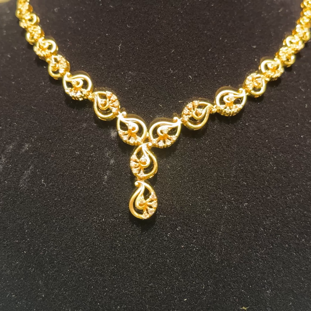 Anu Jewellers 14.37gms NECKLACE 22K Yellow Gold