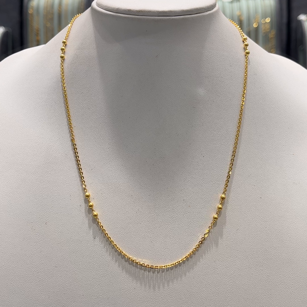 Anu Jewellers 4.5gms CHAINS 22K Yellow Gold