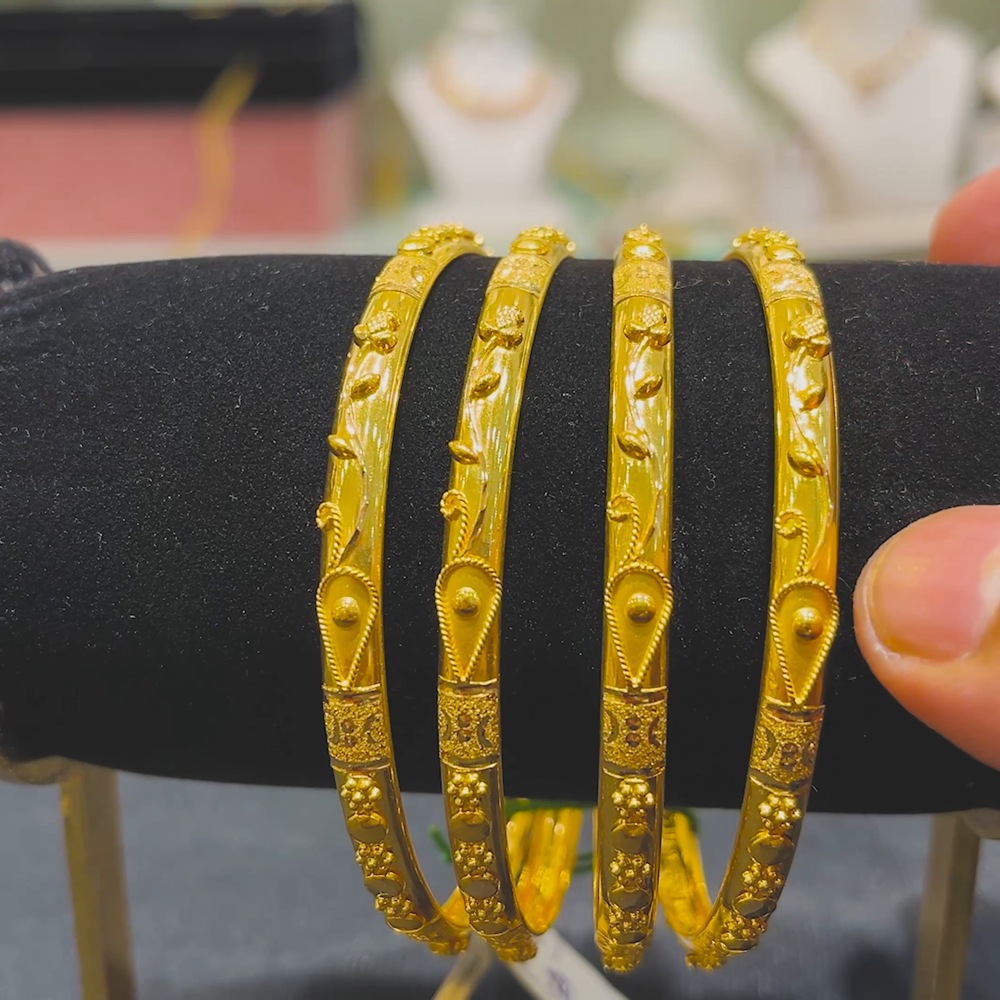 Anu Jewellers 25.1gms BANGLES 22K Yellow Gold