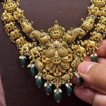 SwarnaKanchi 41.312gms HARAMS 22K Yellow Gold