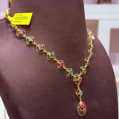 SwarnaKanchi 9.687gms NECKLACE 22K Yellow Gold