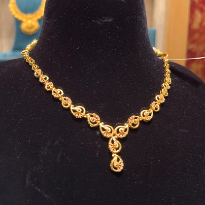 Anu Jewellers 14.37gms NECKLACE 22K Yellow Gold