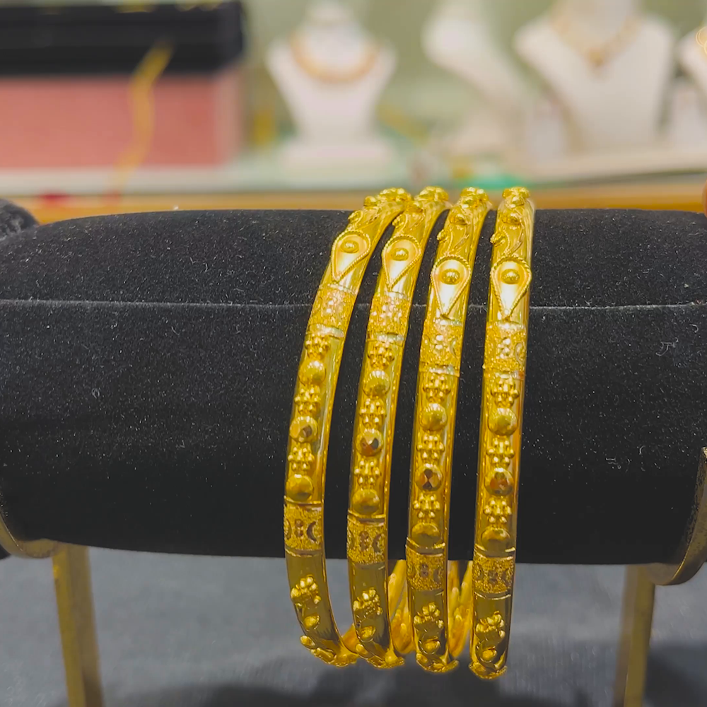 Anu Jewellers 25.1gms BANGLES 22K Yellow Gold