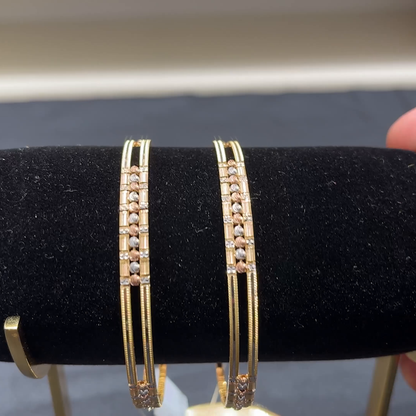 Anu Jewellers 28.066gms BANGLES 22K Yellow Gold