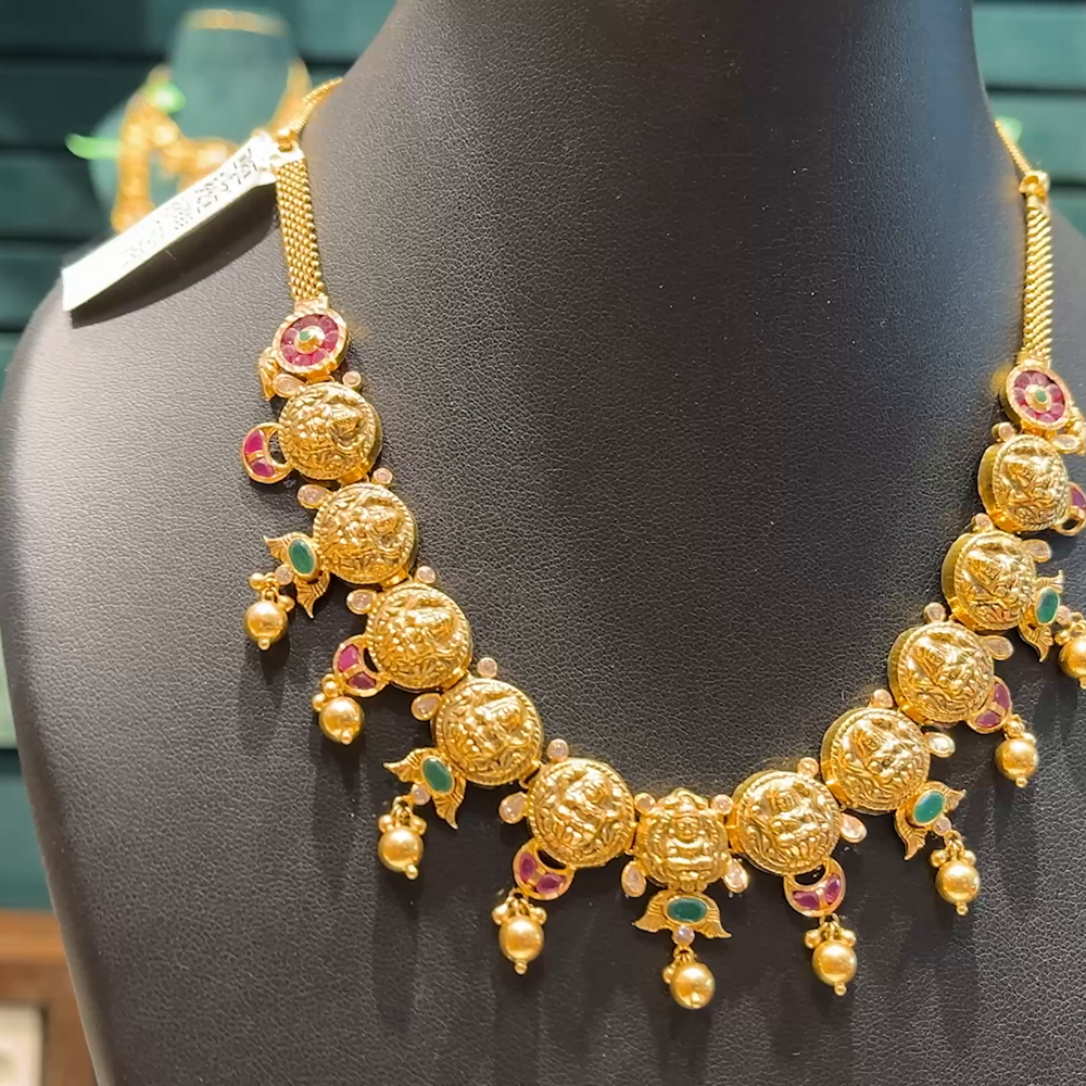 Chennai Shopping Mall 19.586gms NECKLACE 22K Antique