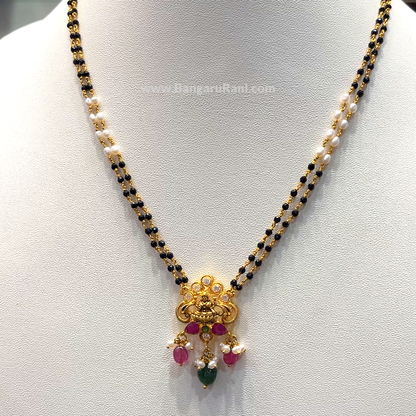 SRI RAM 10.86gms SHORT BLACK BEADS 22K Yellow Gold