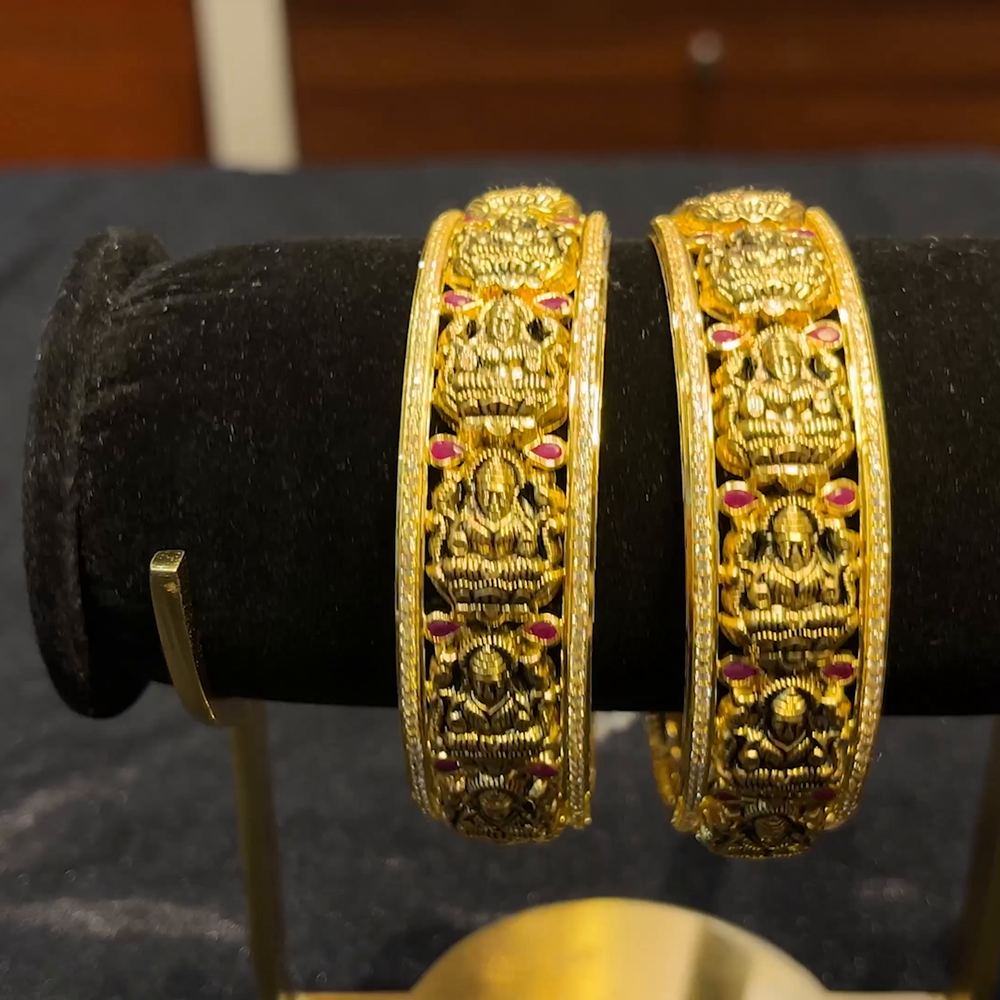 RS BROTHERS 45.07gms BANGLES 22K Yellow Gold