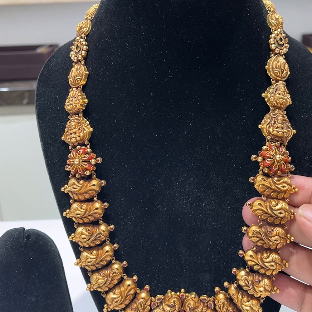 MUKUNDA JEWELLERS 65.73gms HARAMS 22K Yellow Gold