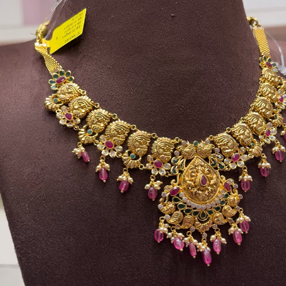 SwarnaKanchi 20.882gms NECKLACE 22K Yellow Gold