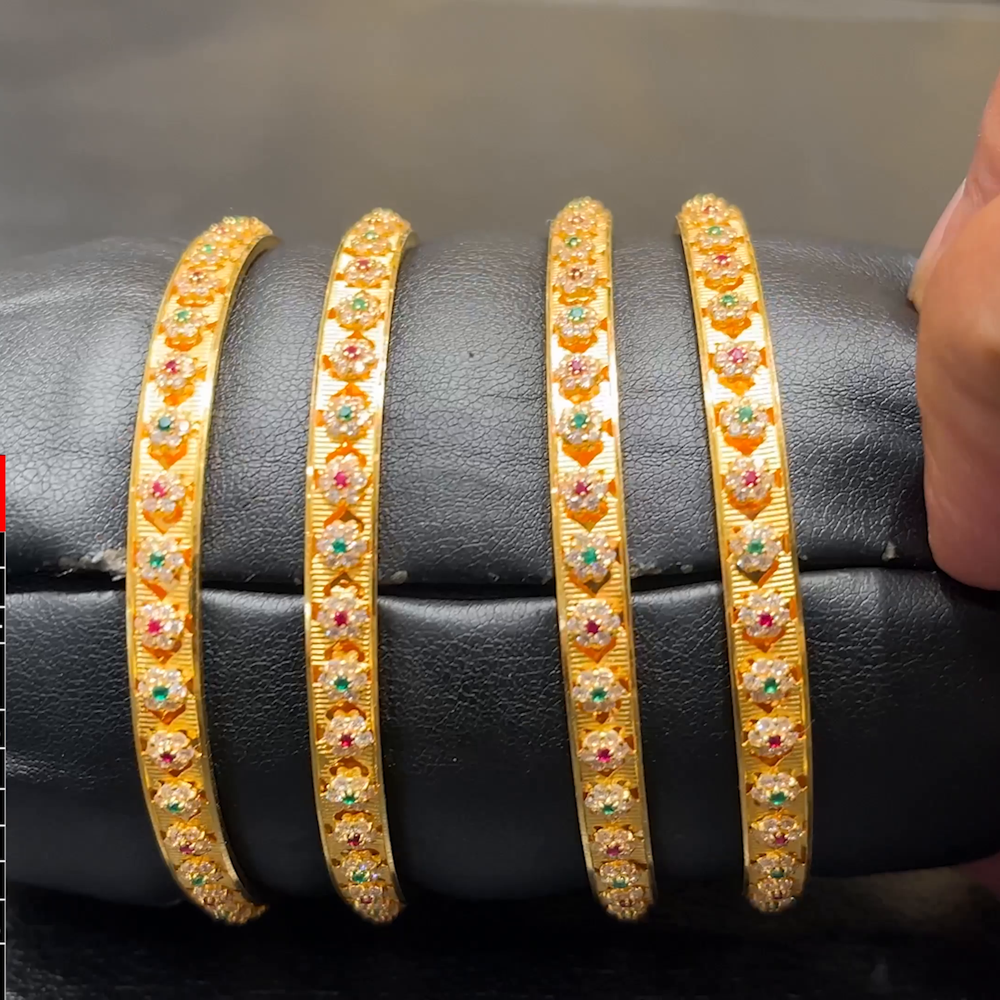 SOUTH INDIA 47.224gms BANGLES 22K Yellow Gold