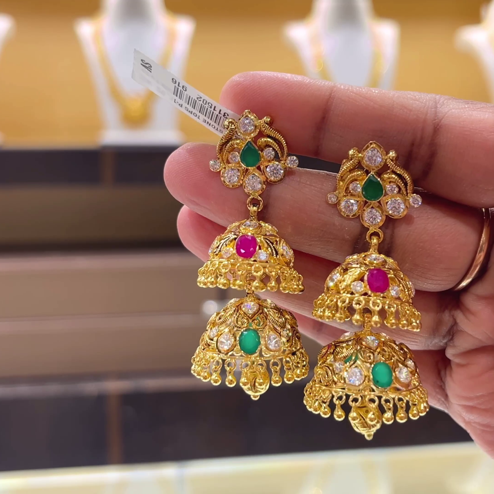 [make to order] 18.6gms EARRINGS 22K