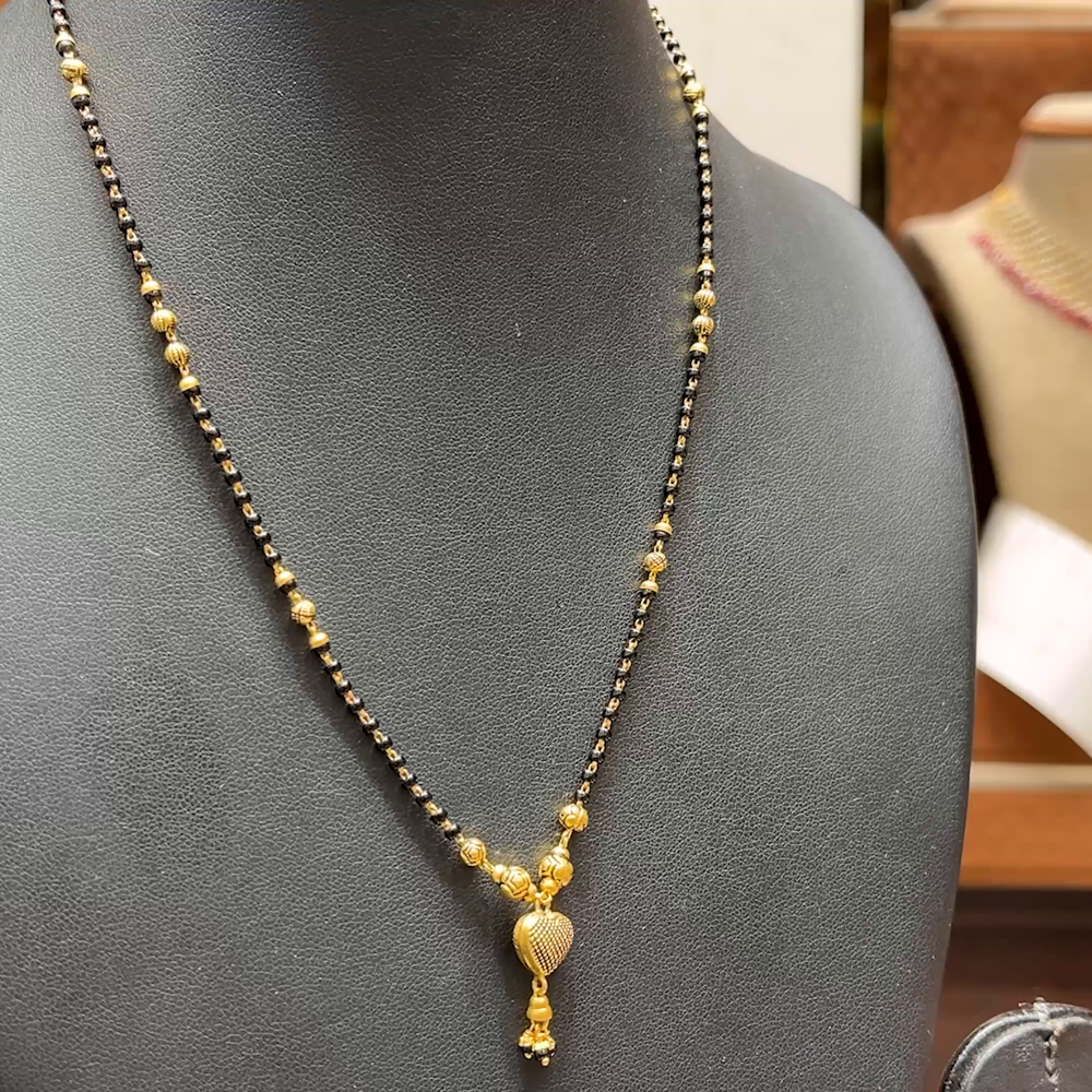 Grams Nallapusalu Models Black Beads Chain In Grams Artificial