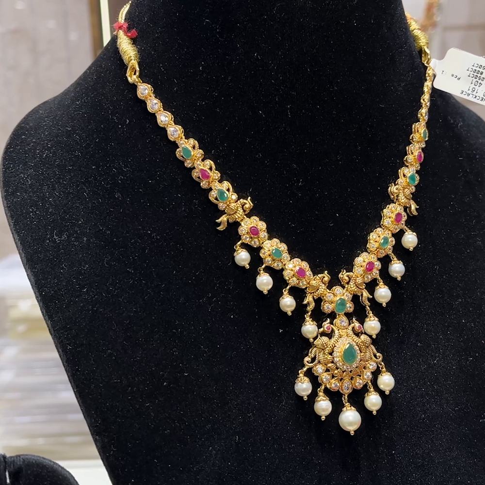 SOUTH INDIA 25.401gms NECKLACE 22K Yellow Gold