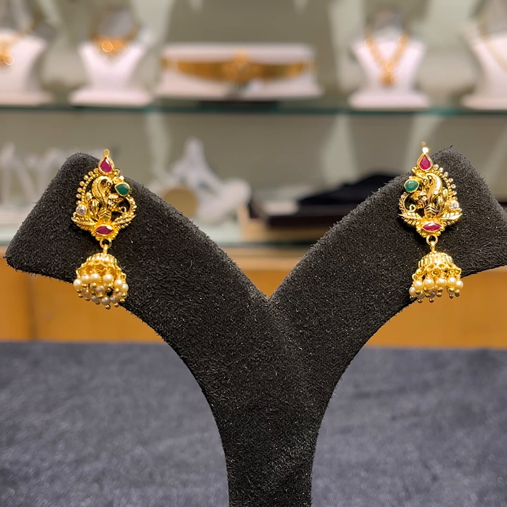 Anu Jewellers 5.148gms EARRINGS 22K Yellow Gold