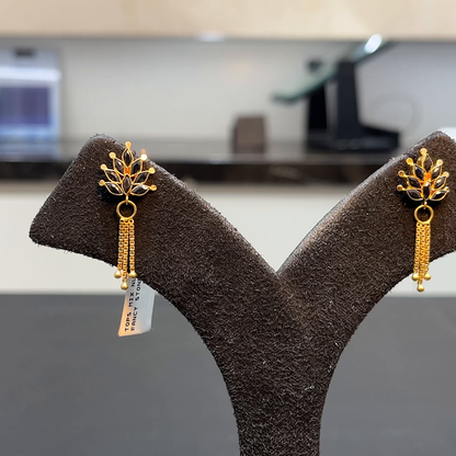 MUKUNDA JEWELLERS 3.645gms EARRINGS 22K Yellow Gold