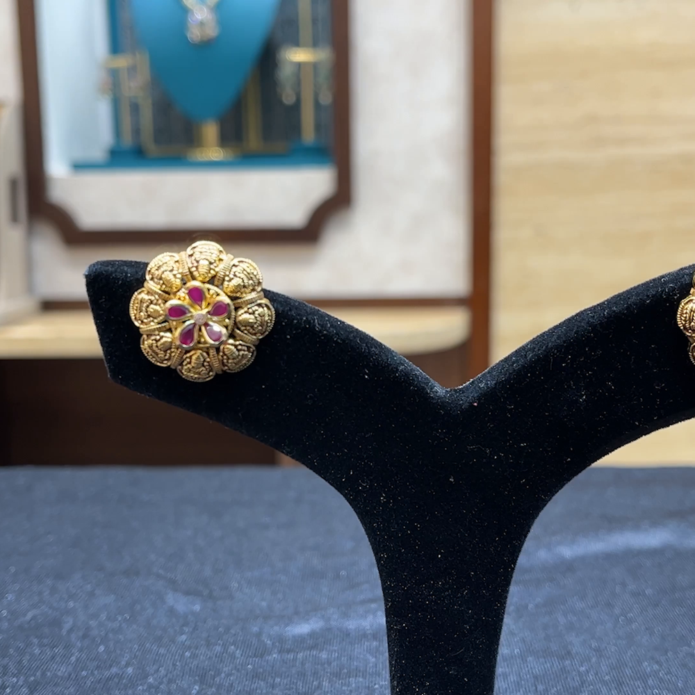 Chennai Shopping Mall 5.785gms EARRINGS 22K Yellow Gold