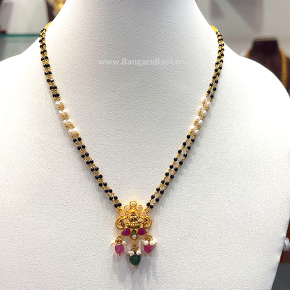 SRI RAM 10.86gms SHORT BLACK BEADS 22K Yellow Gold