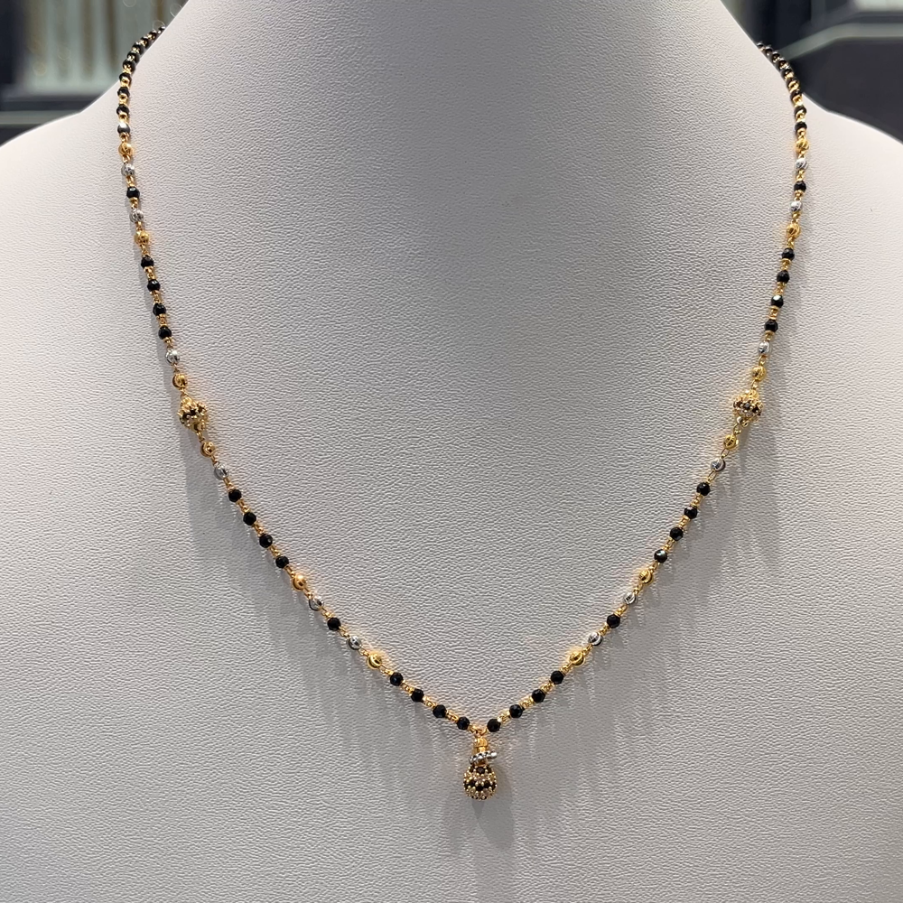 Anu Jewellers 6.2gms SHORT BLACK BEADS 22K Yellow Gold