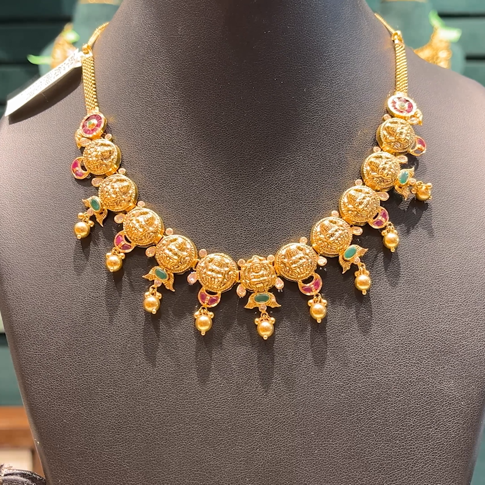 Chennai Shopping Mall 19.586gms NECKLACE 22K Antique