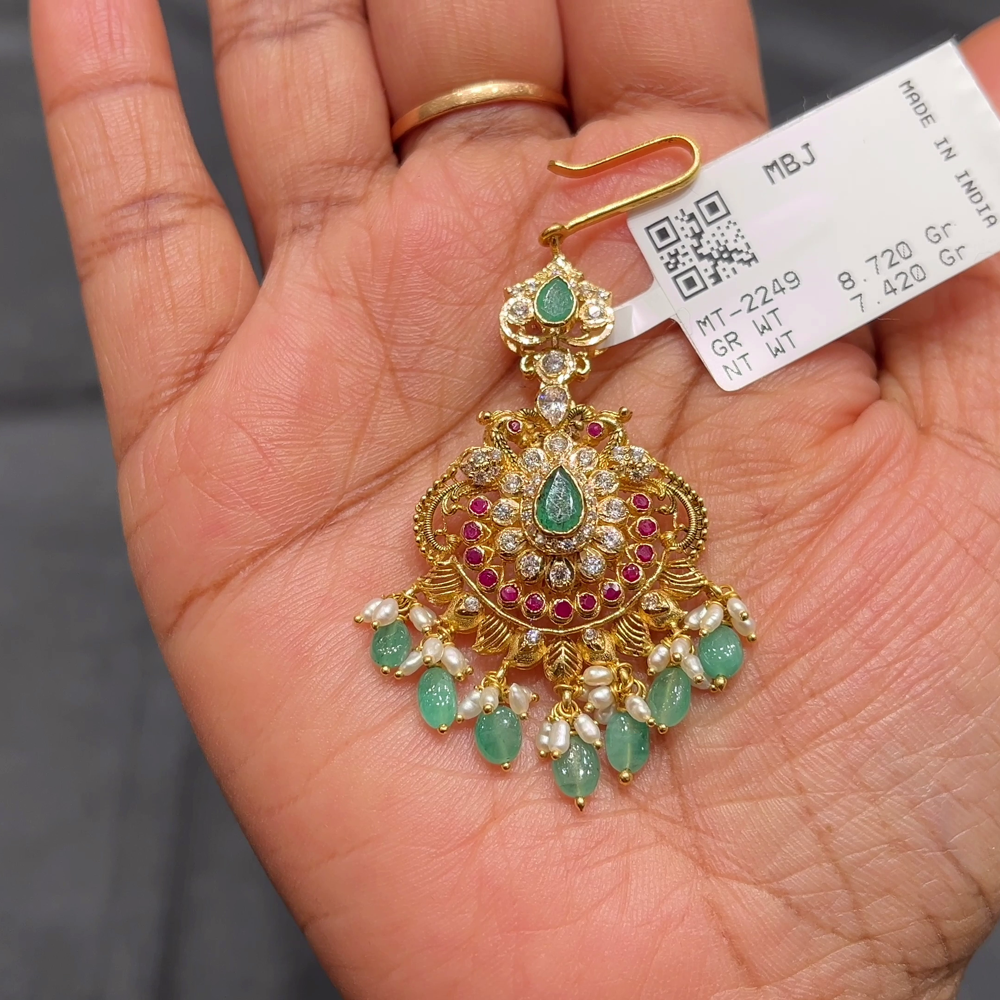 Anu Jewellers 7.42gms Papitabilla 22K Yellow Gold