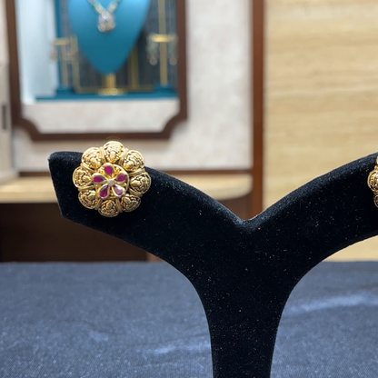 Chennai Shopping Mall 5.785gms EARRINGS 22K Yellow Gold