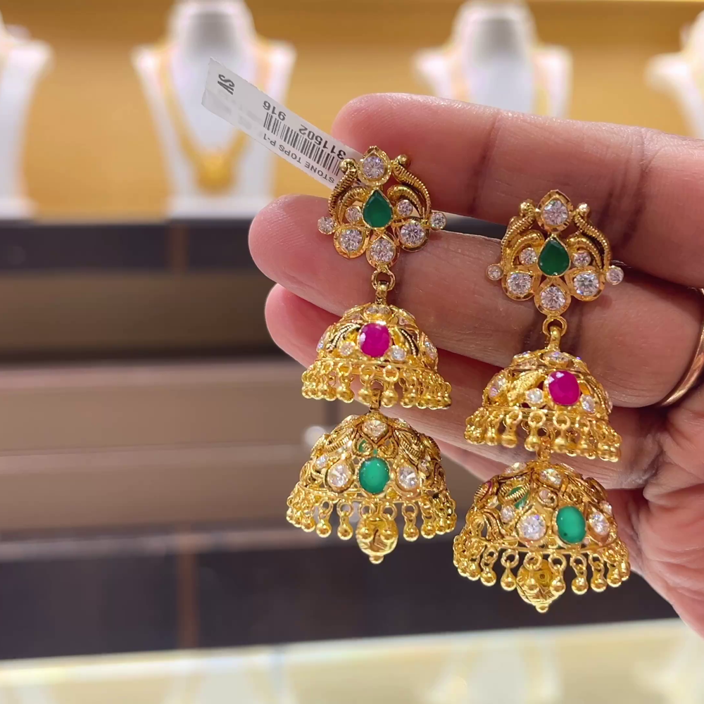 [make to order] 18.6gms EARRINGS 22K