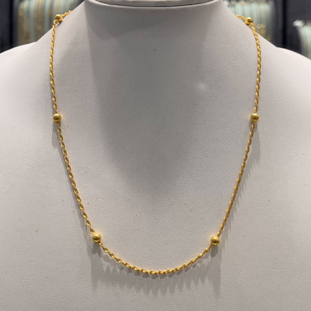 Anu Jewellers 5.126gms CHAINS 22K Yellow Gold