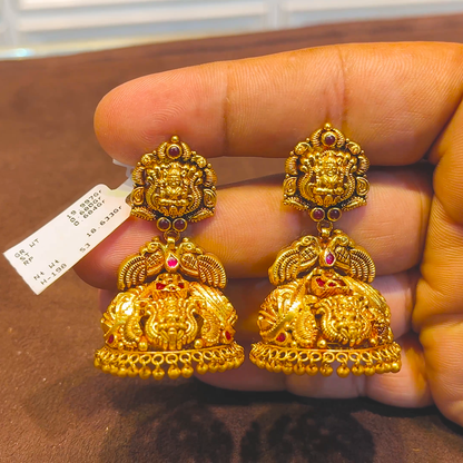 SRI RAM 18.633gms EARRINGS 22K Yellow Gold