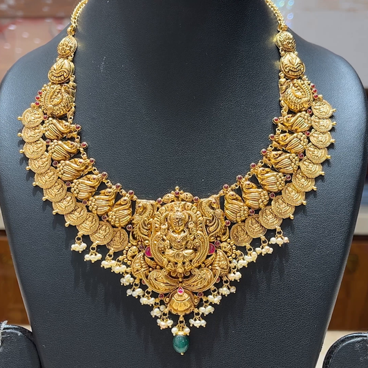 MUKUNDA JEWELLERS 49.306gms NECKLACE 22K Nakshi