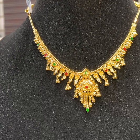 SOUTH INDIA 12.528gms NECKLACE 22K Yellow Gold