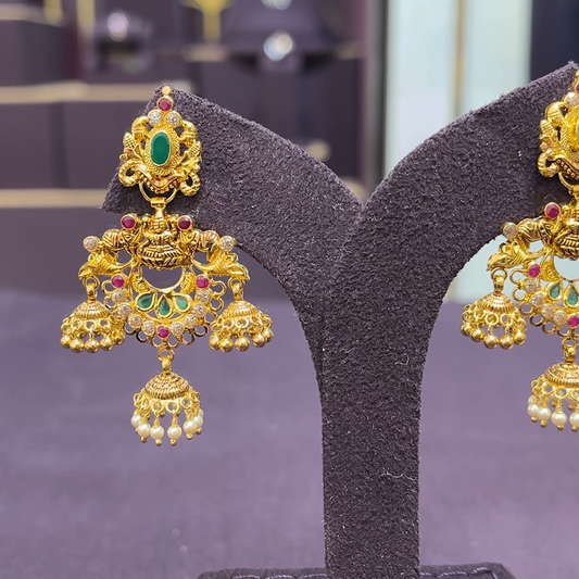 CMR 10.754gms EARRINGS 22K Yellow Gold